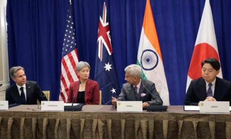 les-quatre-ministres-des-affaires-etrangeres-tiennent-une-reunion-en-marge-de-l'assemblee-generale-des-nations-unies-et-esperent-en-faire-un-rendez-vous-annuel